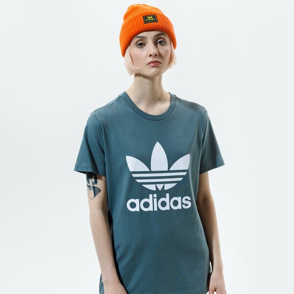 Дамска тениска ADIDAS ТЕНИСКА TREFOIL TEE gn2903 цвят зелен