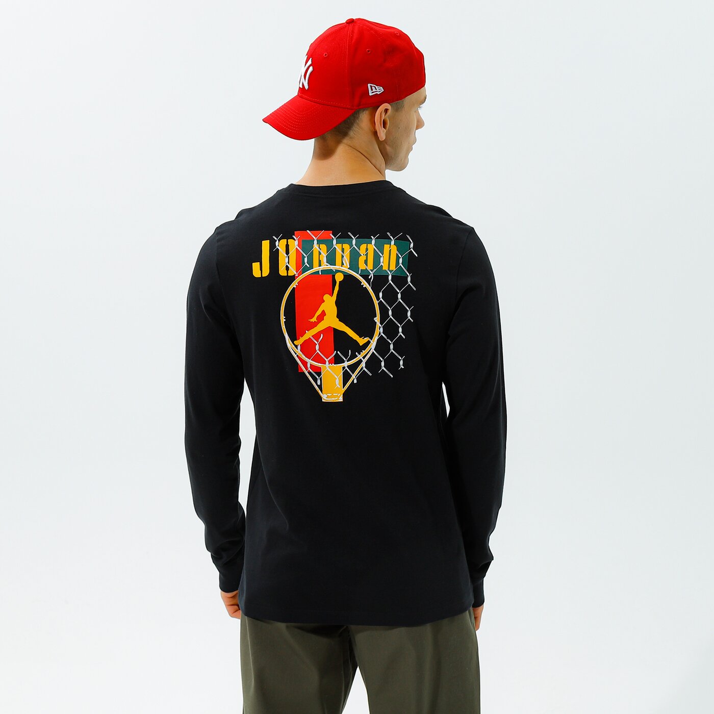 Мъжка тениска JORADAN ТЕНИСКА M J SPRT DNA LS CREW dc9771-010 цвят черен