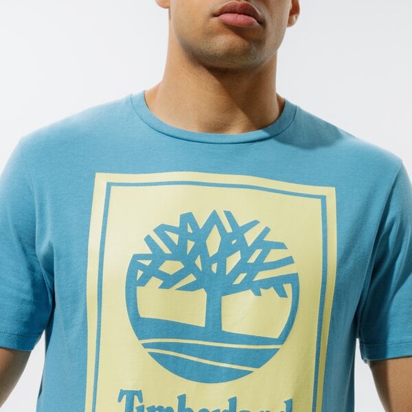 Мъжка тениска TIMBERLAND ТЕНИСКА YC SS STACK LOGO TEE (REGULAR) TWO TECHNI tb0a2aj1bp11 цвят син