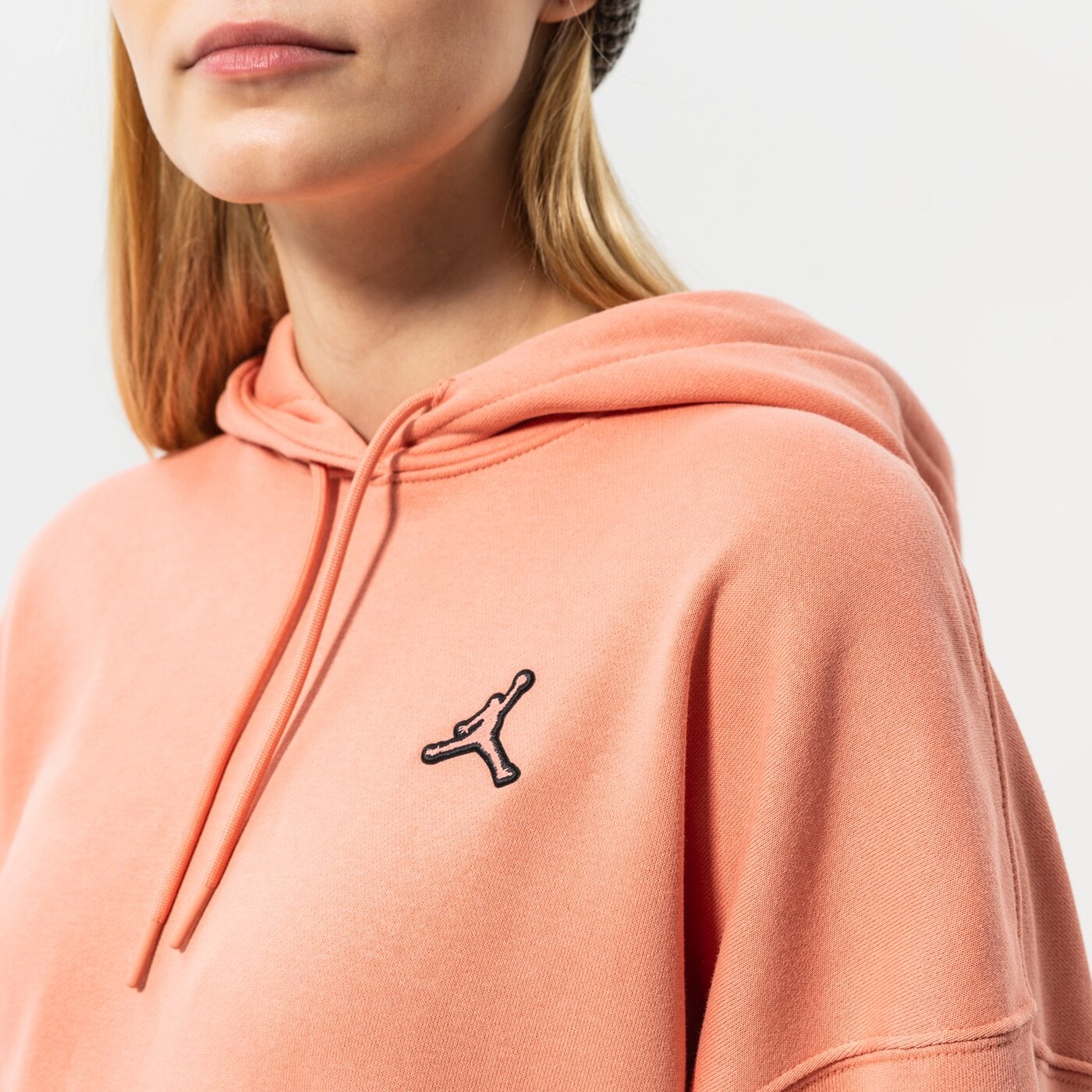 Дамски суичър JORDAN СУИТЧЪР С КАЧУЛКА W J ESSEN FLC HOODIE CORE dn4570-824 цвят розов