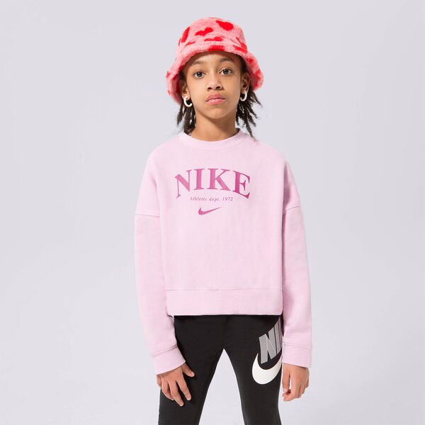 Детски суичър NIKE СУИТЧЪР NIKE SPORTSWEAR TREND FLEECE CREW dv2563-676 цвят розов