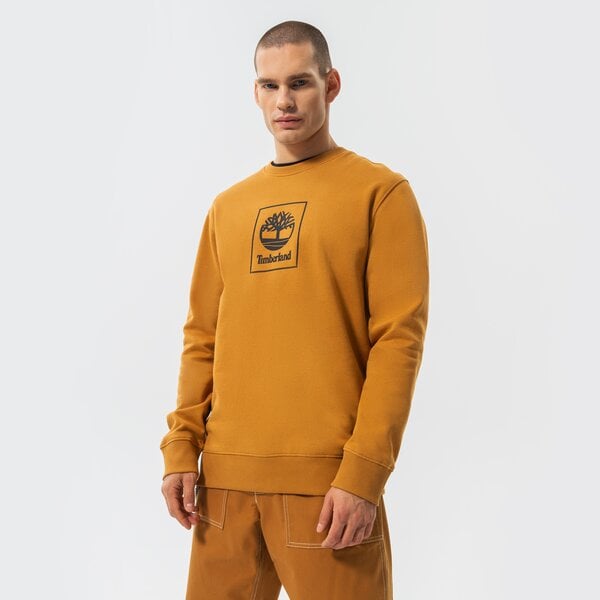 Мъжки суичър TIMBERLAND СУИТЧЪР STACK LOGO SWEAT WHEAT BOOT tb0a5zj9p471 цвят кафяв