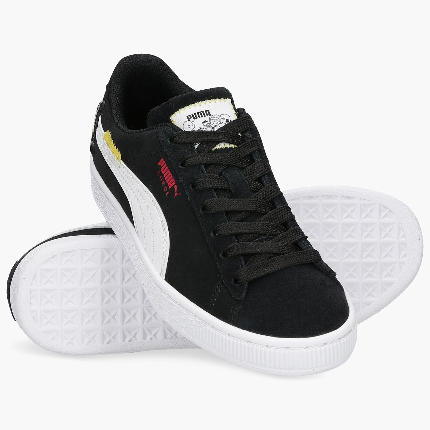 Детски маратонки PUMA PEANUTS SUEDE CLASSIC XXI JR 38093301 цвят черен