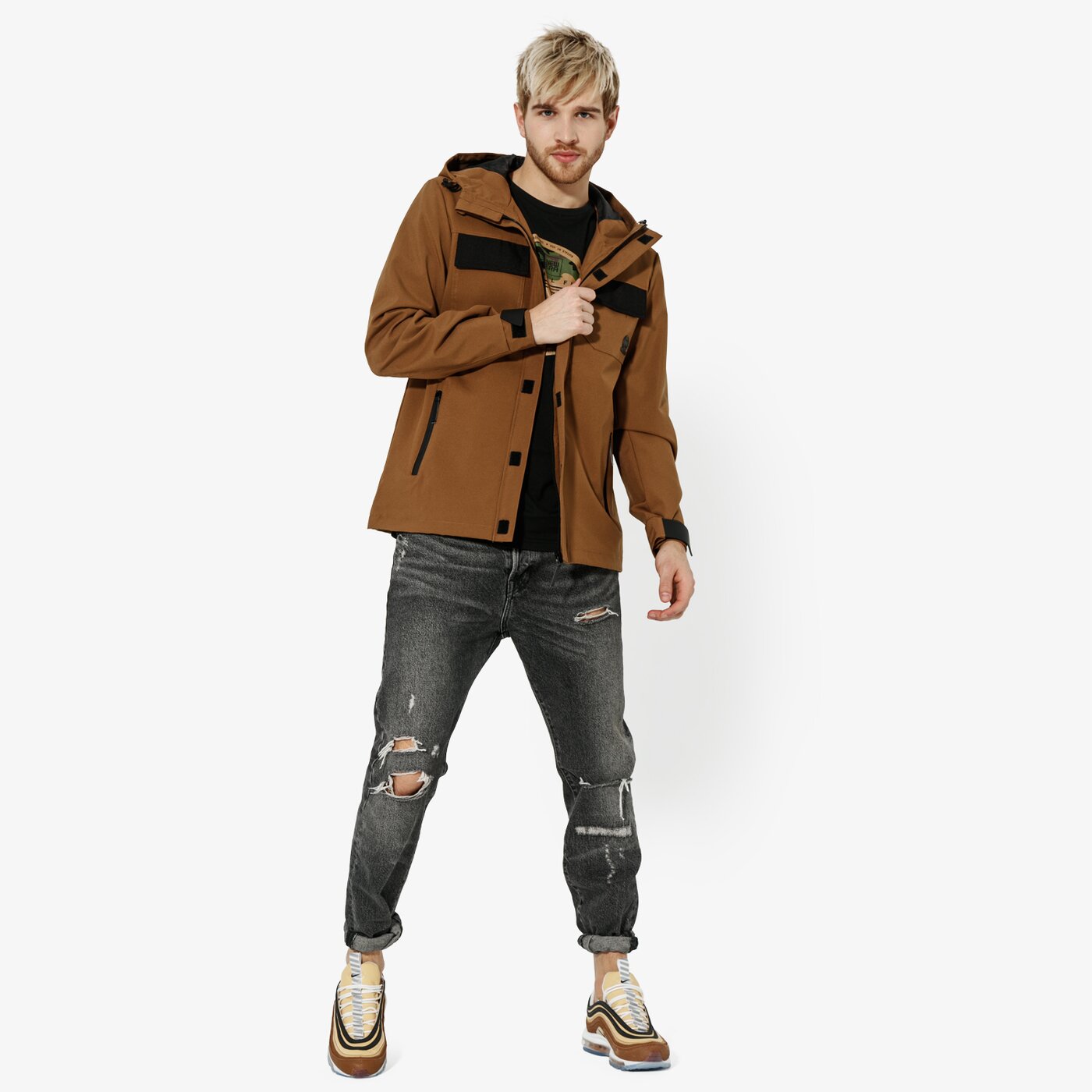 Мъжко преходно яке CONFRONT ЯКЕ HOLLY cf19kum13001 цвят бежов