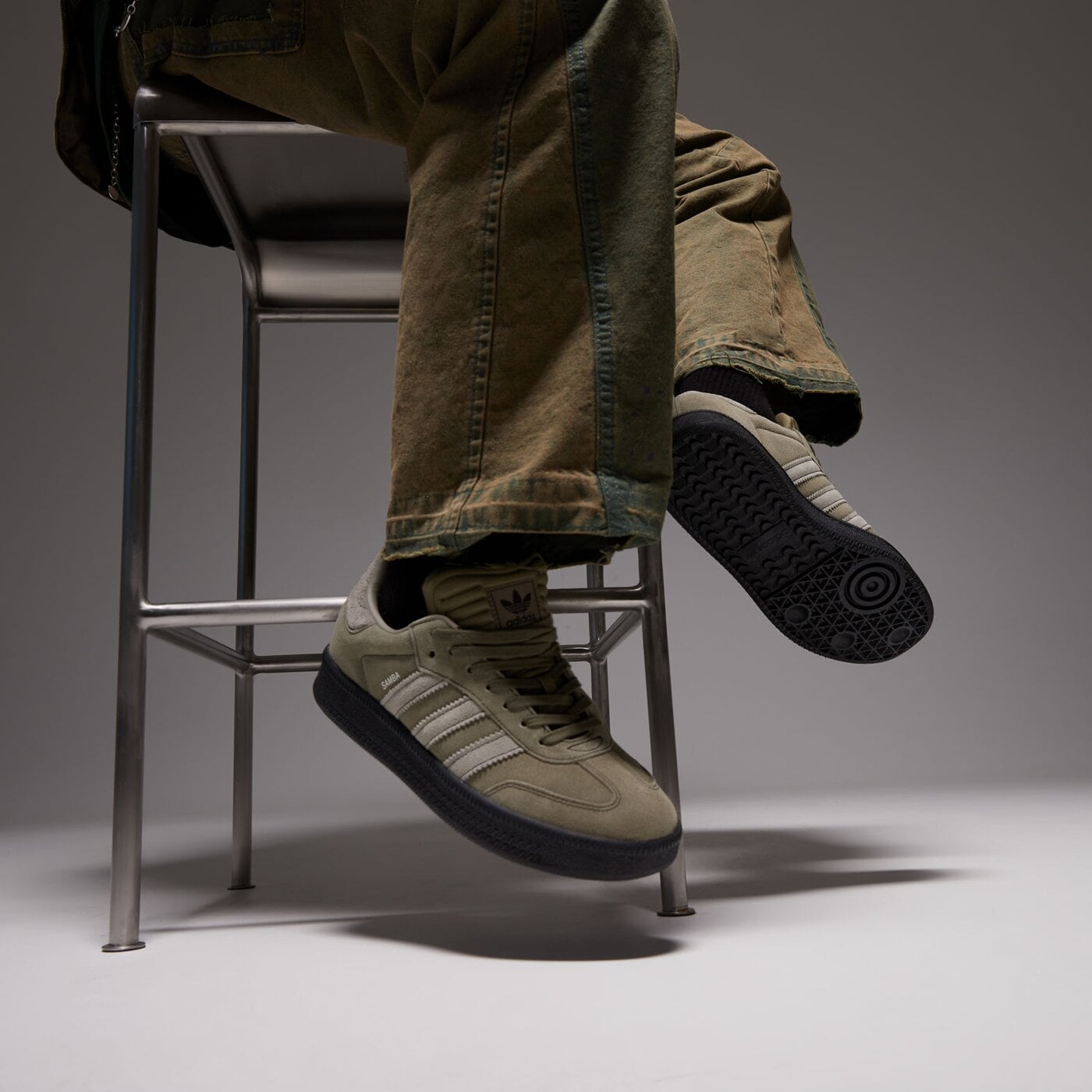 ADIDAS SAMBA XLG ID3913 Мъжки Цвят khaki ▷ Модни Маратонки