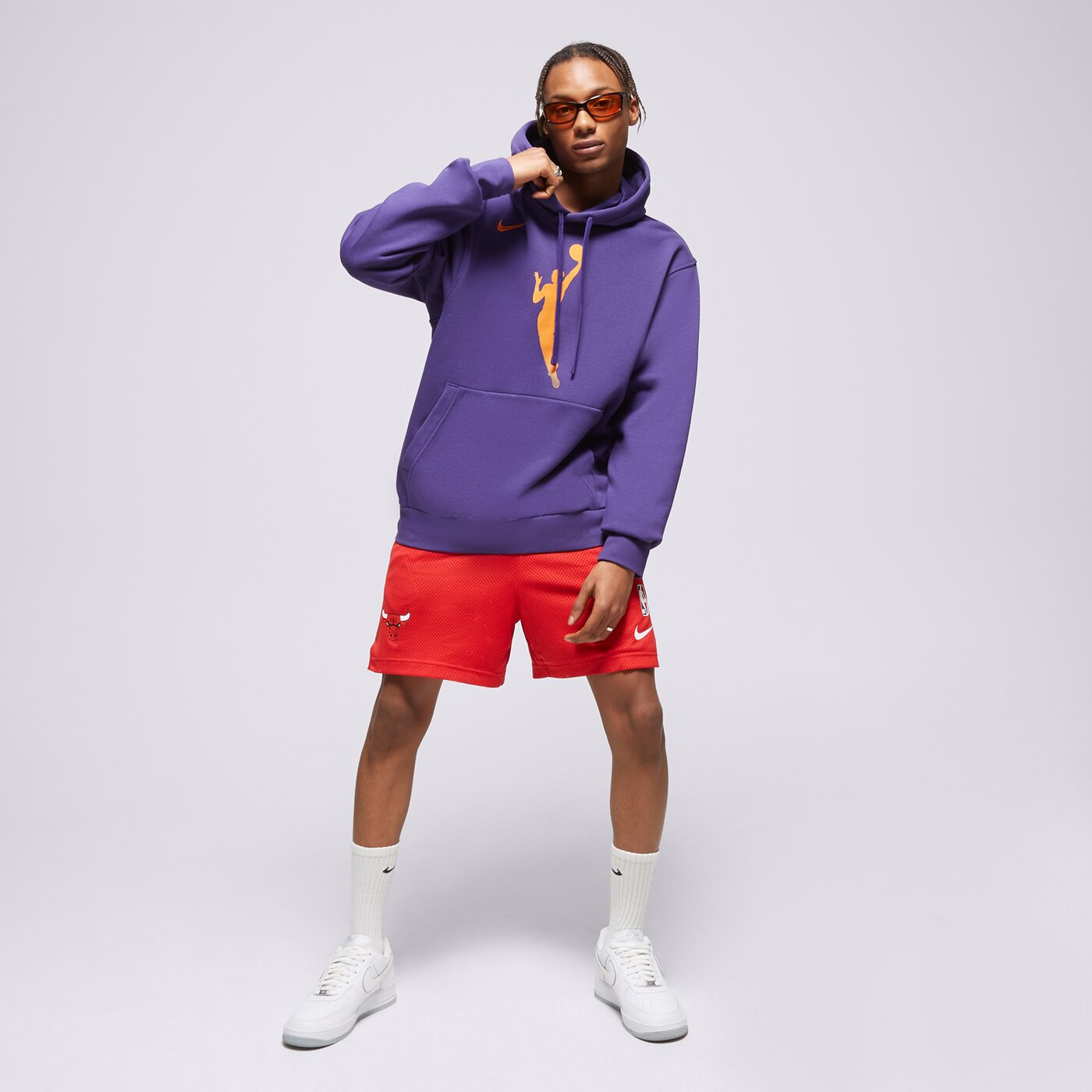 Мъжки къси панталони NIKE ШОРТИ CHI M NK PLAYER SHRT NBA dn8228-657 цвят червен