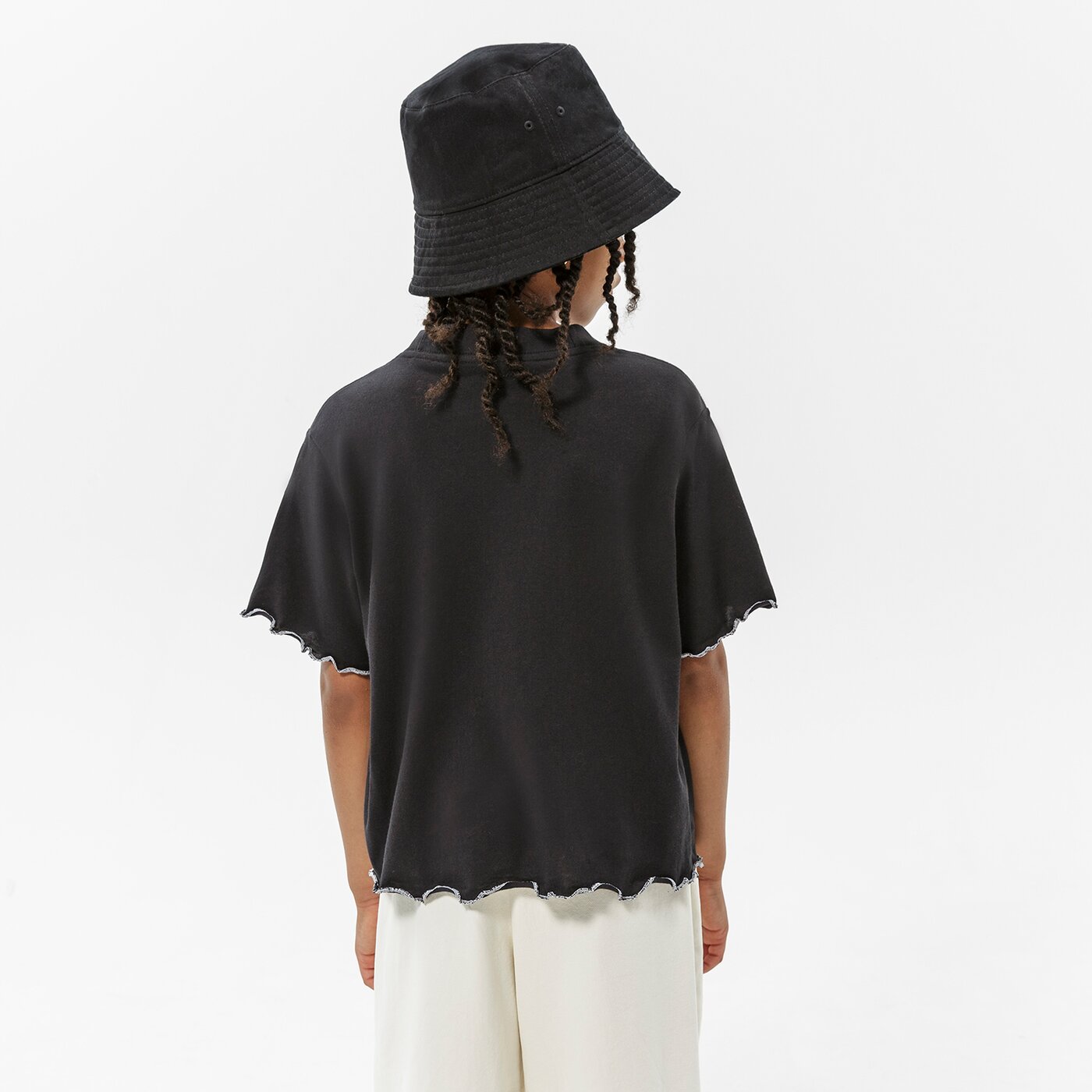 Детска тениска NIKE ТЕНИСКА G NK DF TEE ICON CLASH BOXY FR GIRL dq4392-010 цвят черен