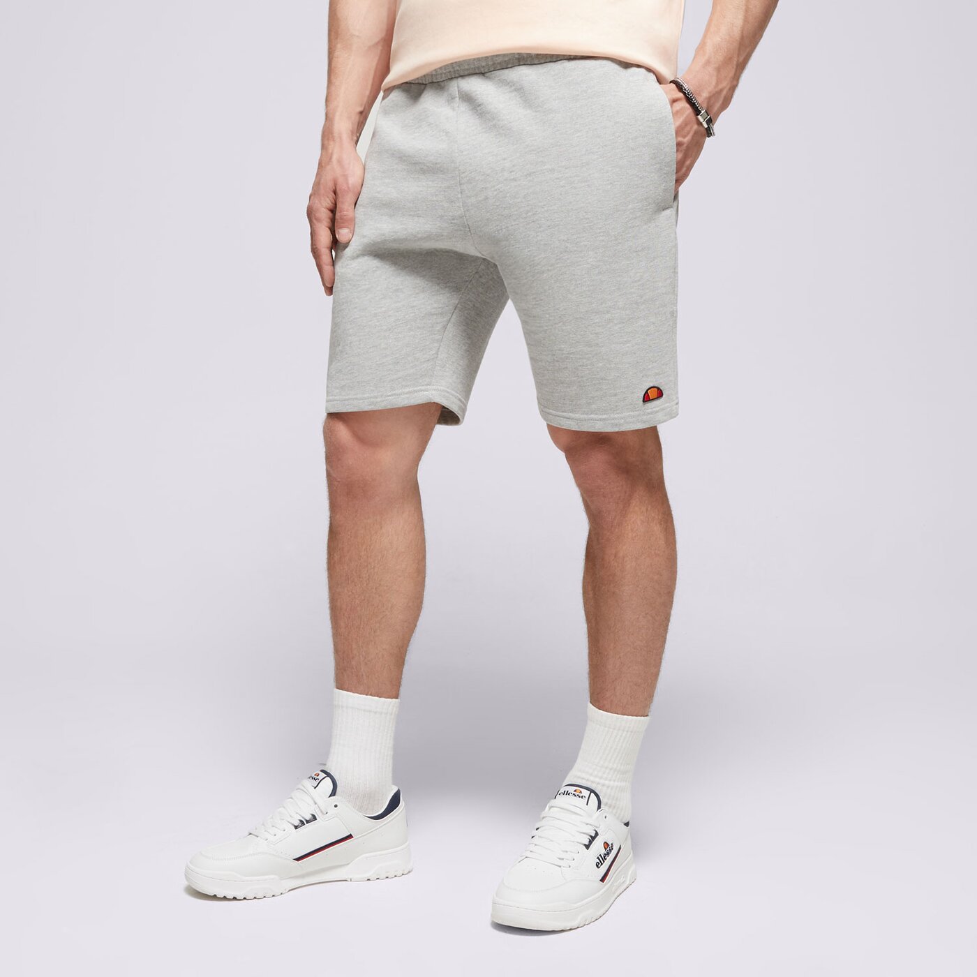 Мъжки къси панталони ELLESSE ШОРТИ RAFFADALI SHORTS GREY MRL smg23452112 цвят сив