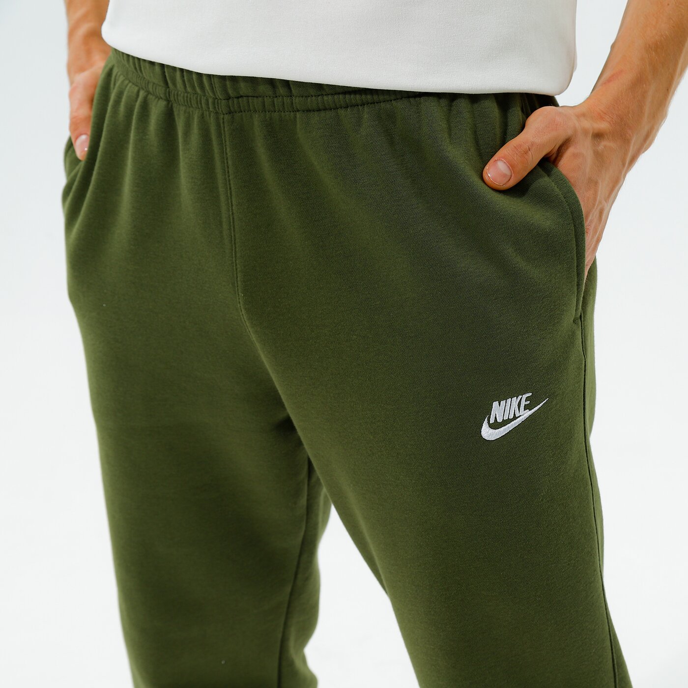 Мъжки панталони NIKE ПАНТАЛОНИ SPORTSWEAR CLUB FLEECE bv2671-327 цвят каки