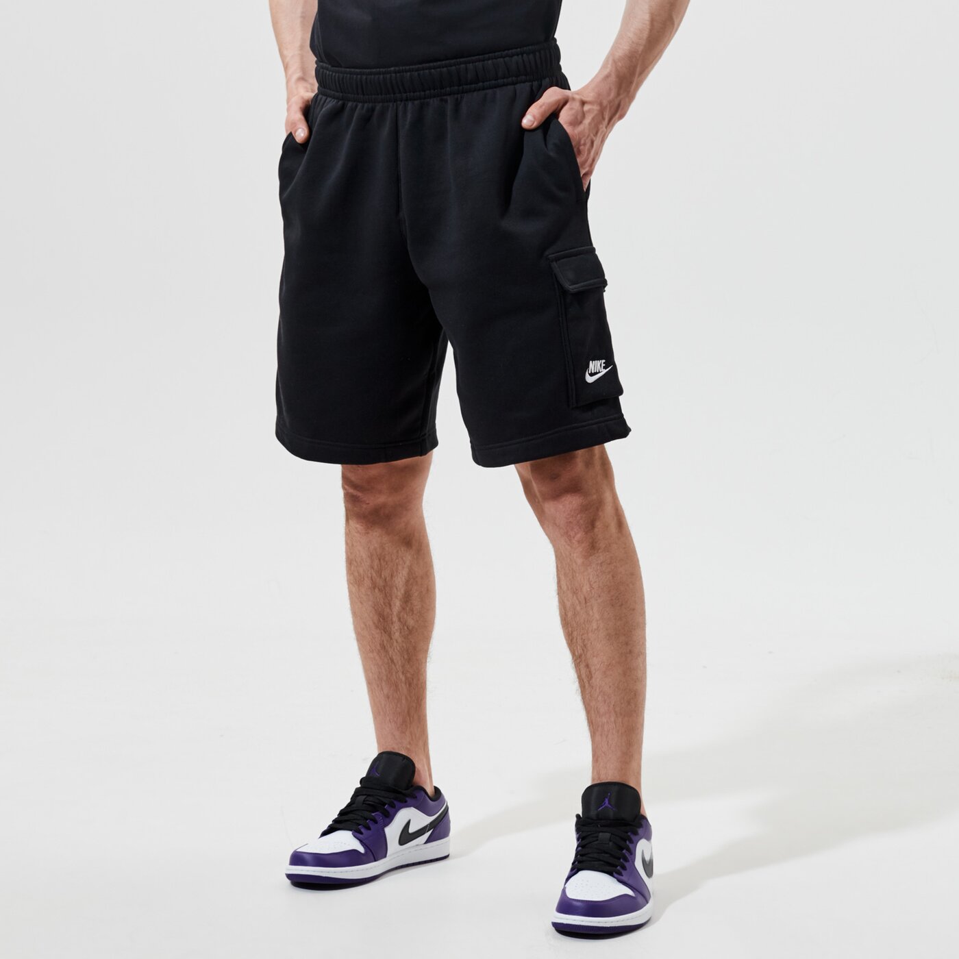 Мъжки къси панталони NIKE ШОРТИ SPORTSWEAR CLUB cz9956-010 цвят черен