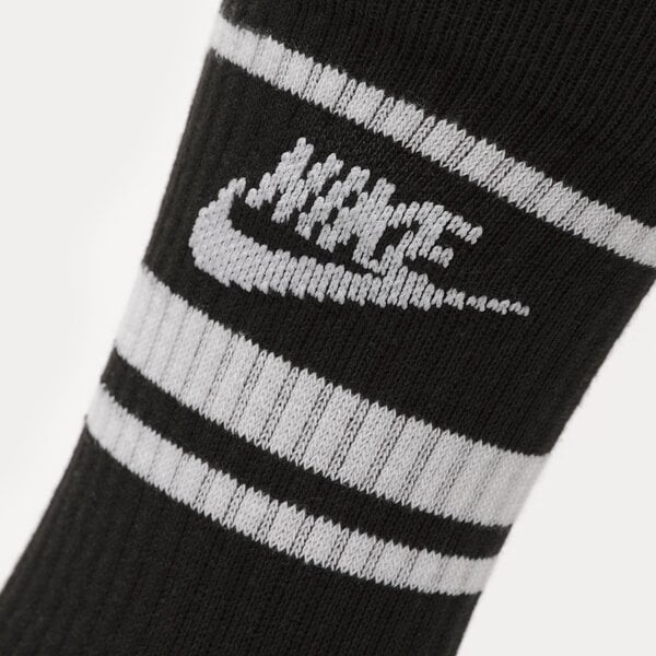 Дамски чорапи NIKE ESSENTIAL STRIPE SOCKS (3 PACKS)  dx5089-010 цвят черен