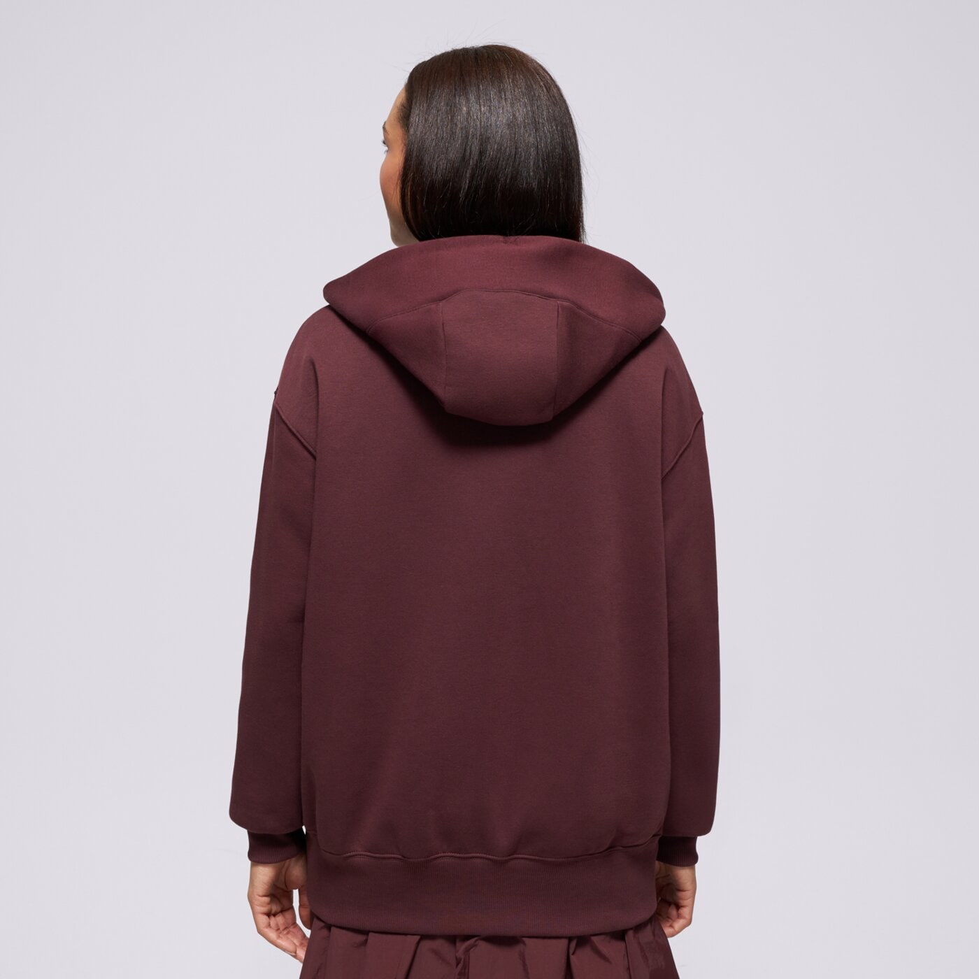 Дамски суичър NIKE СУИТЧЪР СЪС ЗАКОПЧАВАНЕ   W NSW PHNX FLC FZ OS HOODIE dq5758-654 цвят бордо