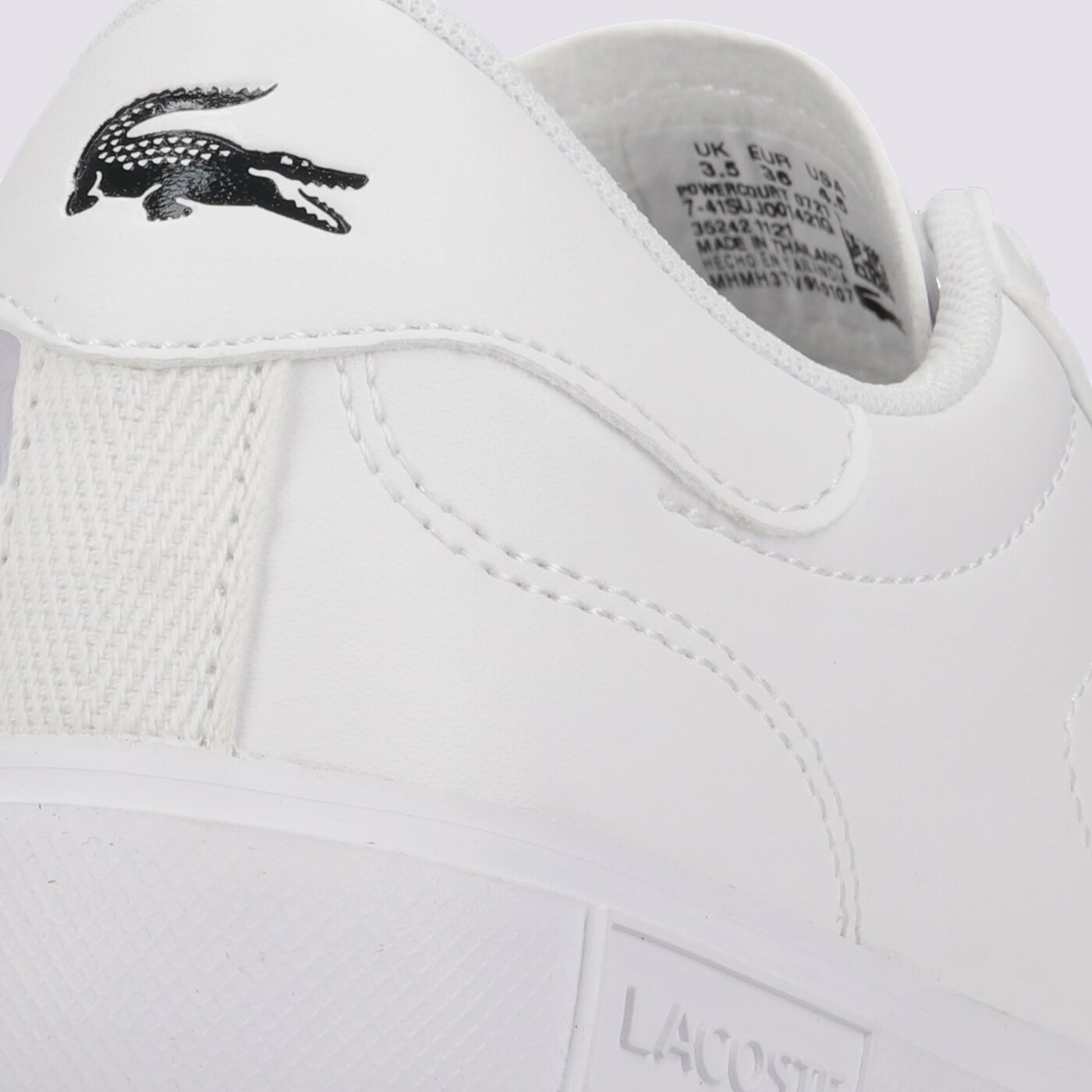 Детски маратонки LACOSTE POWERCOURT 0721 1 SUJ 741suj001421g цвят бял