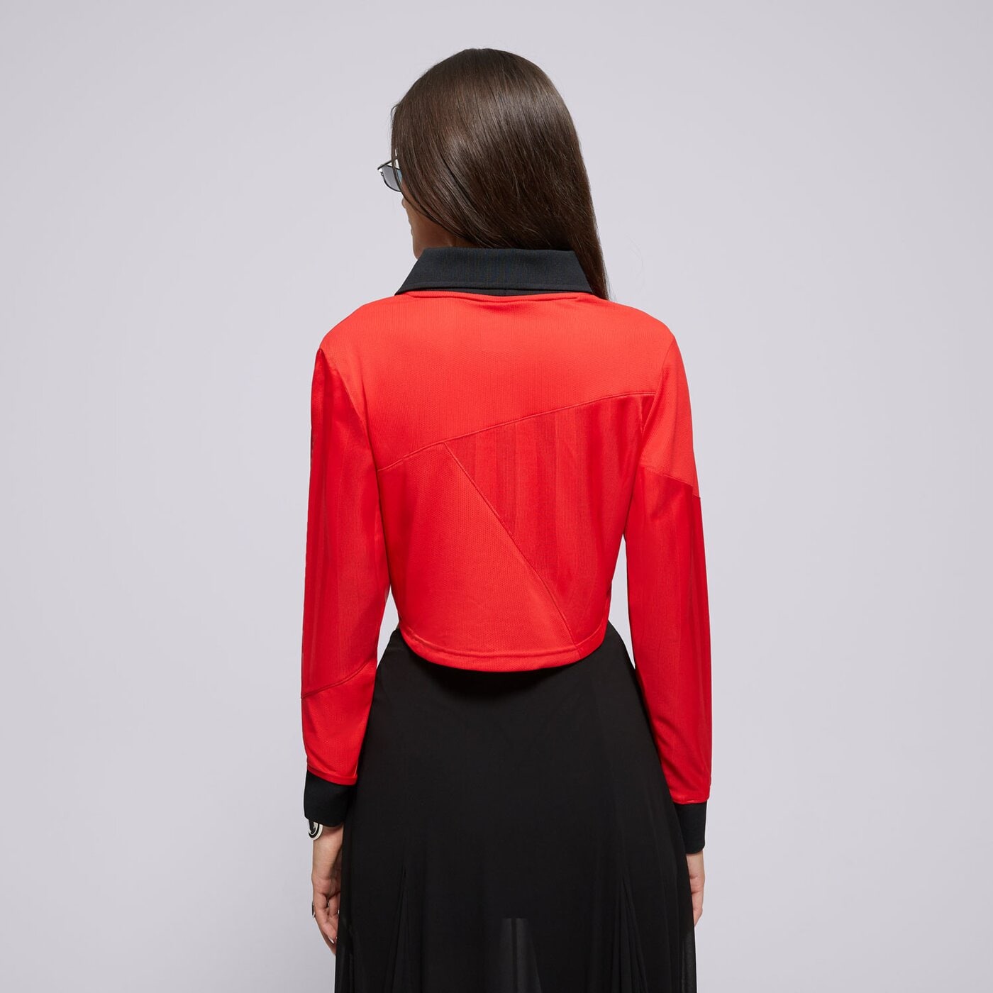 Дамска тениска NIKE ТЕНИСКА W NSW STREET LS CROP JRSY hf9507-657 цвят червен