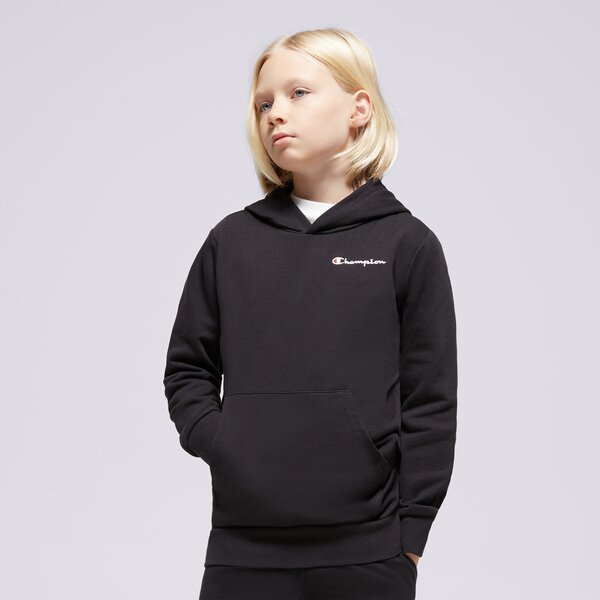 Детски суичър CHAMPION СУИТЧЪР С КАЧУЛКА HOODED SWEATSHIRT B 306756kk001 цвят черен