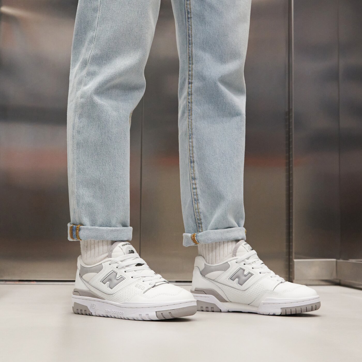 Дамски маратонки NEW BALANCE 550 bbw550bb цвят бял