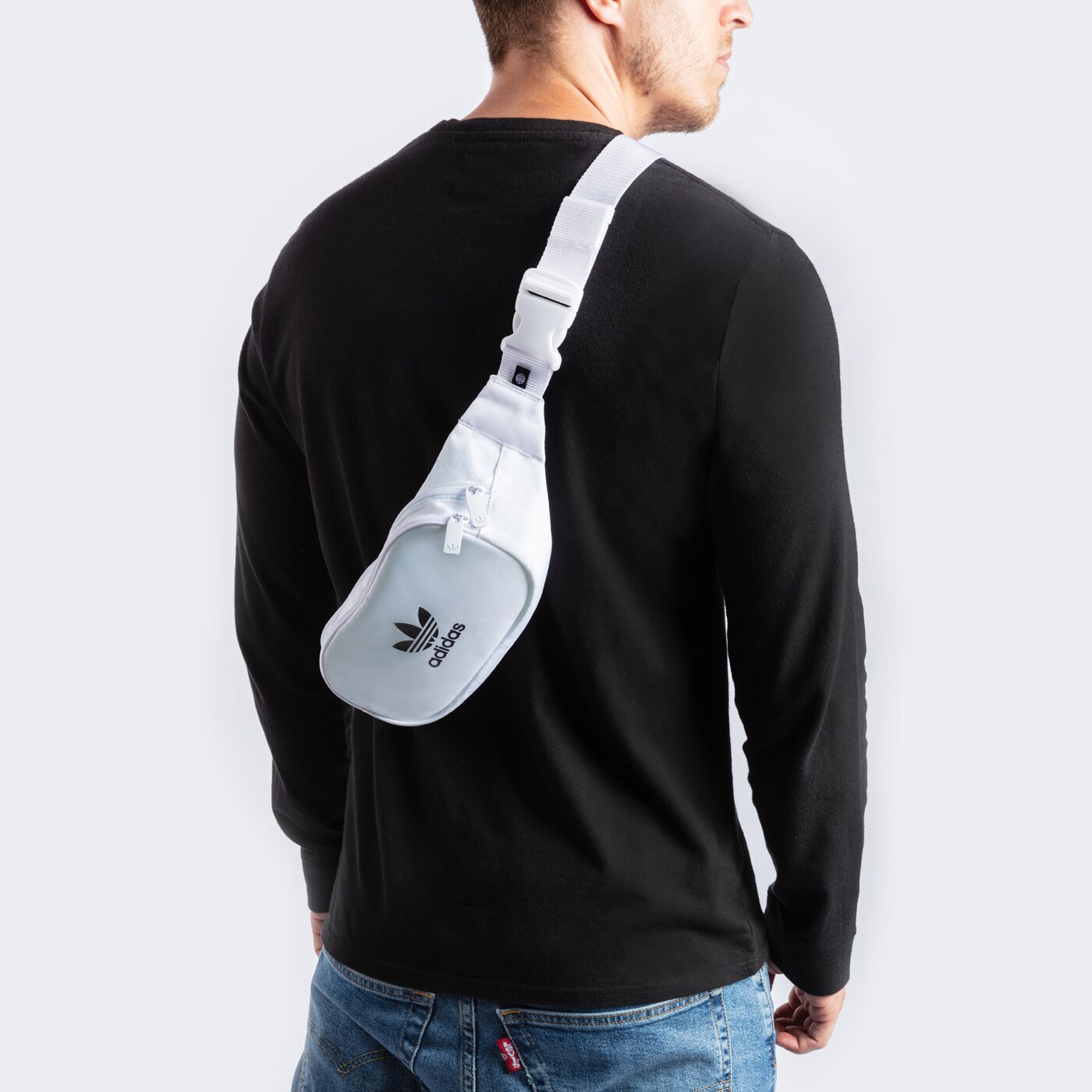 Дамска чанта за кръст ADIDAS ЧАНТА ESSENTIAL CBODY gn5481 цвят бял