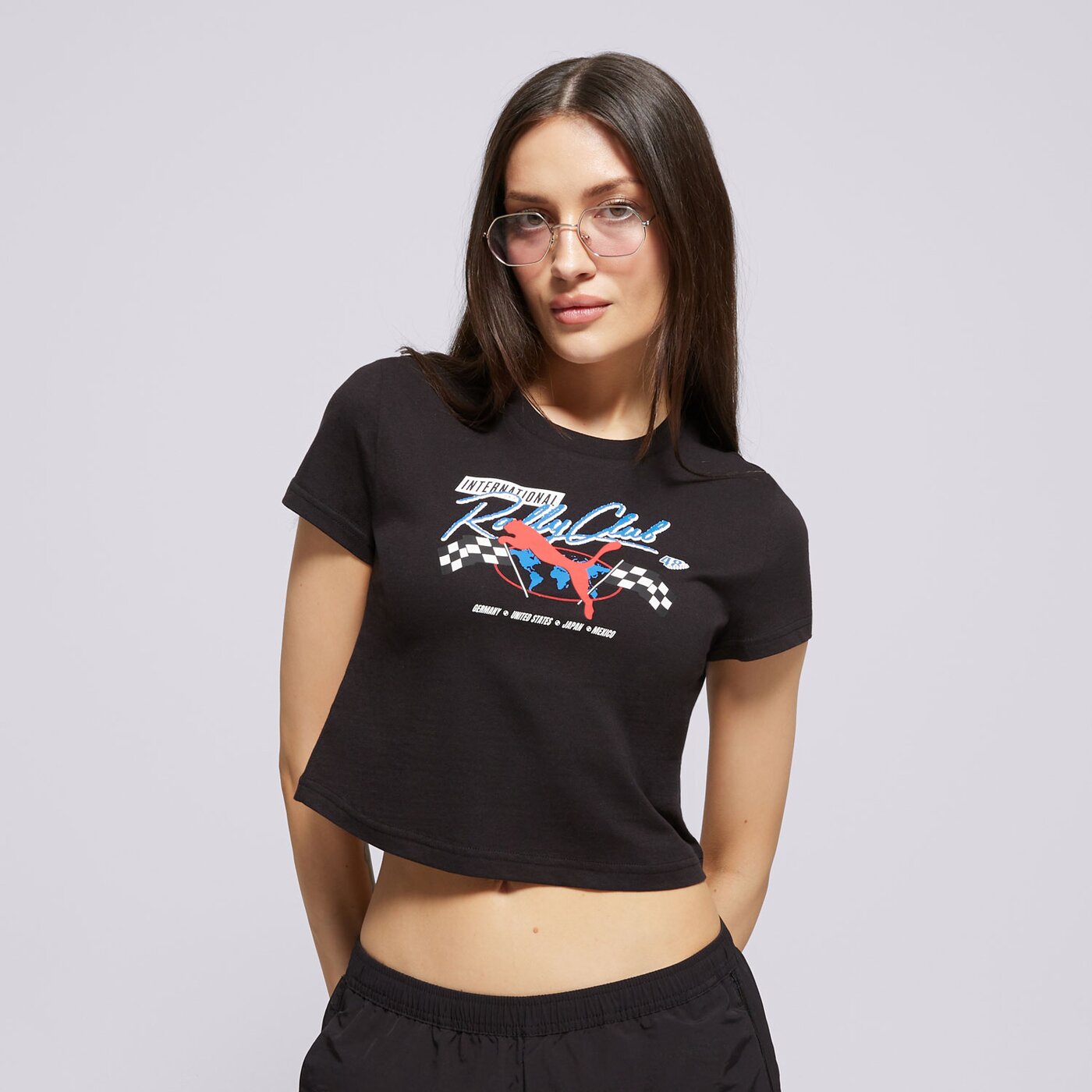 Дамска тениска PUMA ТЕНИСКА MOTO BABY TEE 631502 01 цвят черен