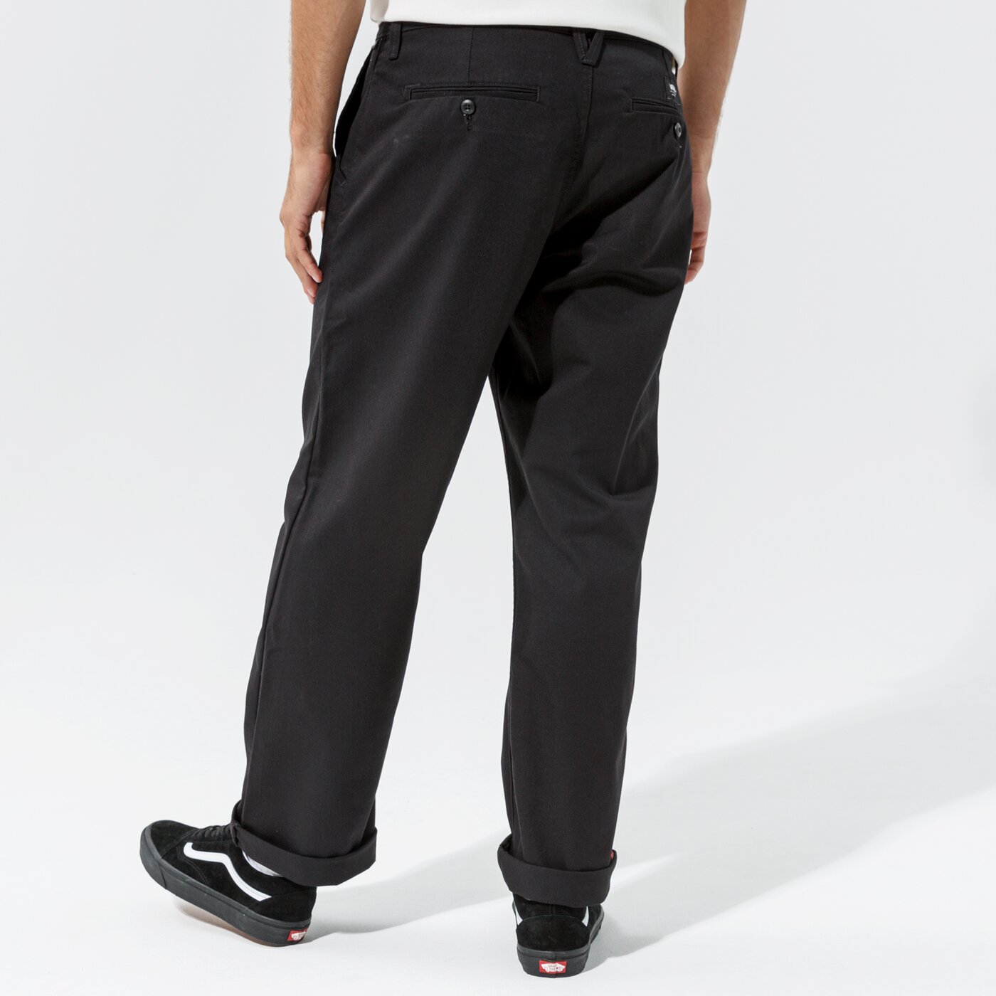 Мъжки панталони VANS ПАНТАЛОНИ AUTHENTIC CHINO LOOSE PANT vn0a5fjbblk1 цвят черен