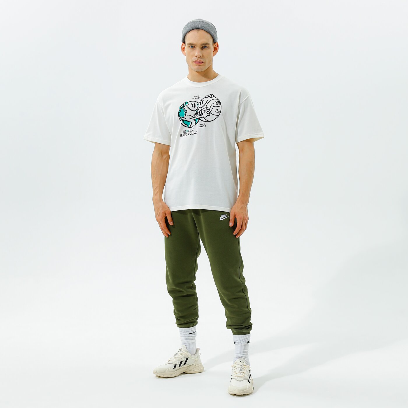 Мъжка тениска NIKE ТЕНИСКА M NK CTS N31 M2Z SS 2 TEE NBA dm1317-901 цвят бежов