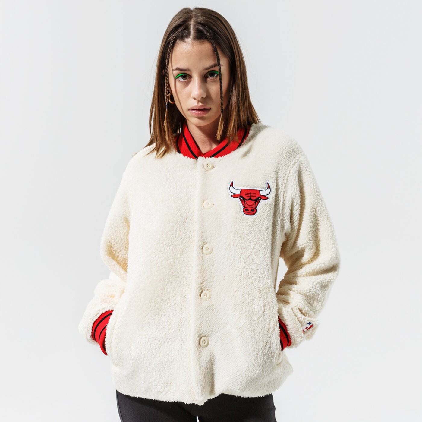 Дамско зимно яке NIKE ЯКЕ CHI W NK JKT CTS 75 NBA dc0880-113 цвят бежов