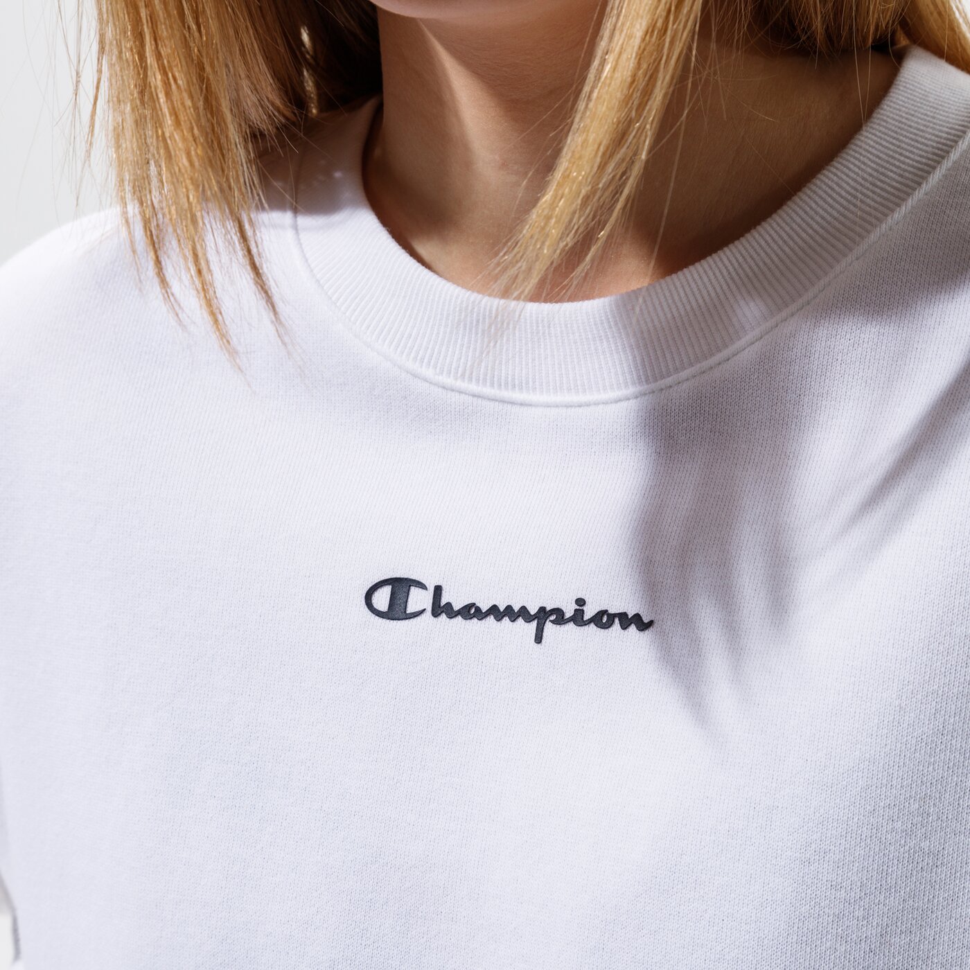 Дамски суичър CHAMPION СУИТЧЪР CREWNECK SWEATSHIRT 112588ww001 цвят бял