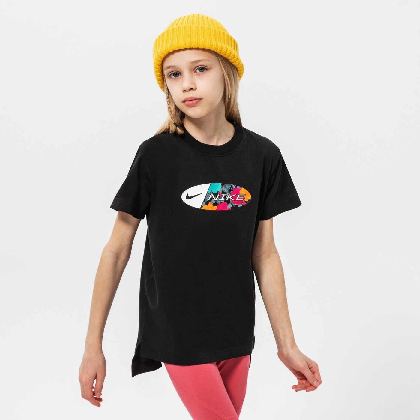 Детска тениска NIKE ТЕНИСКА G NSW TEE DPTL RTL GIRL do1329-010 цвят черен
