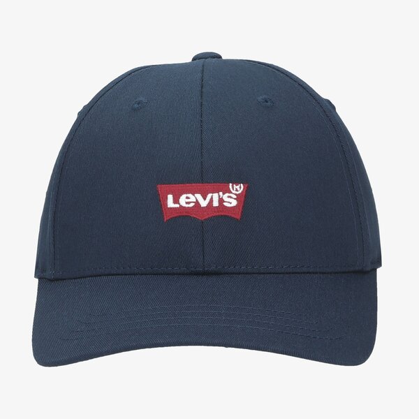 Дамска шапка с козирка LEVI'S ШАПКА MID BATWING FLEXFIT 38021-0249 цвят тъмносин