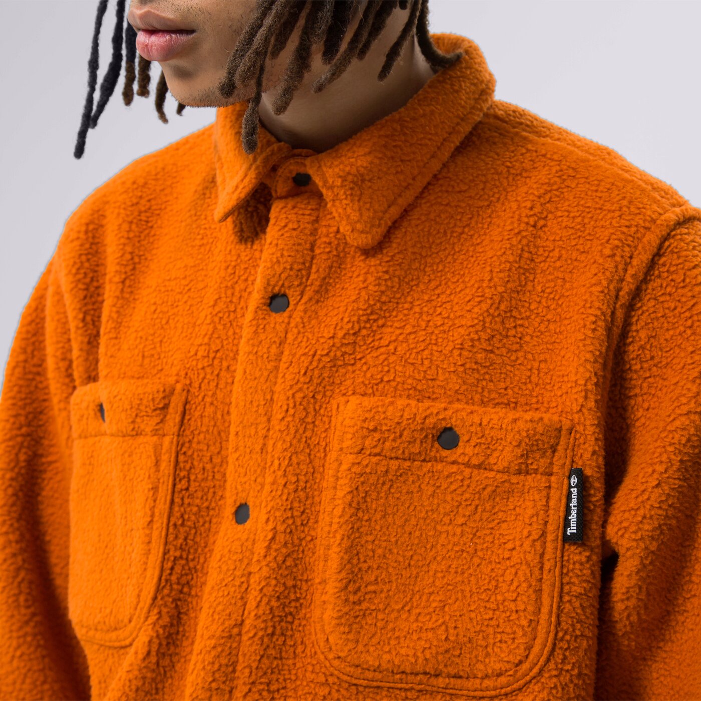 TIMBERLAND INNE FLEECE OVERSHIRT RUST tb0a5vhh643 цвят оранжев