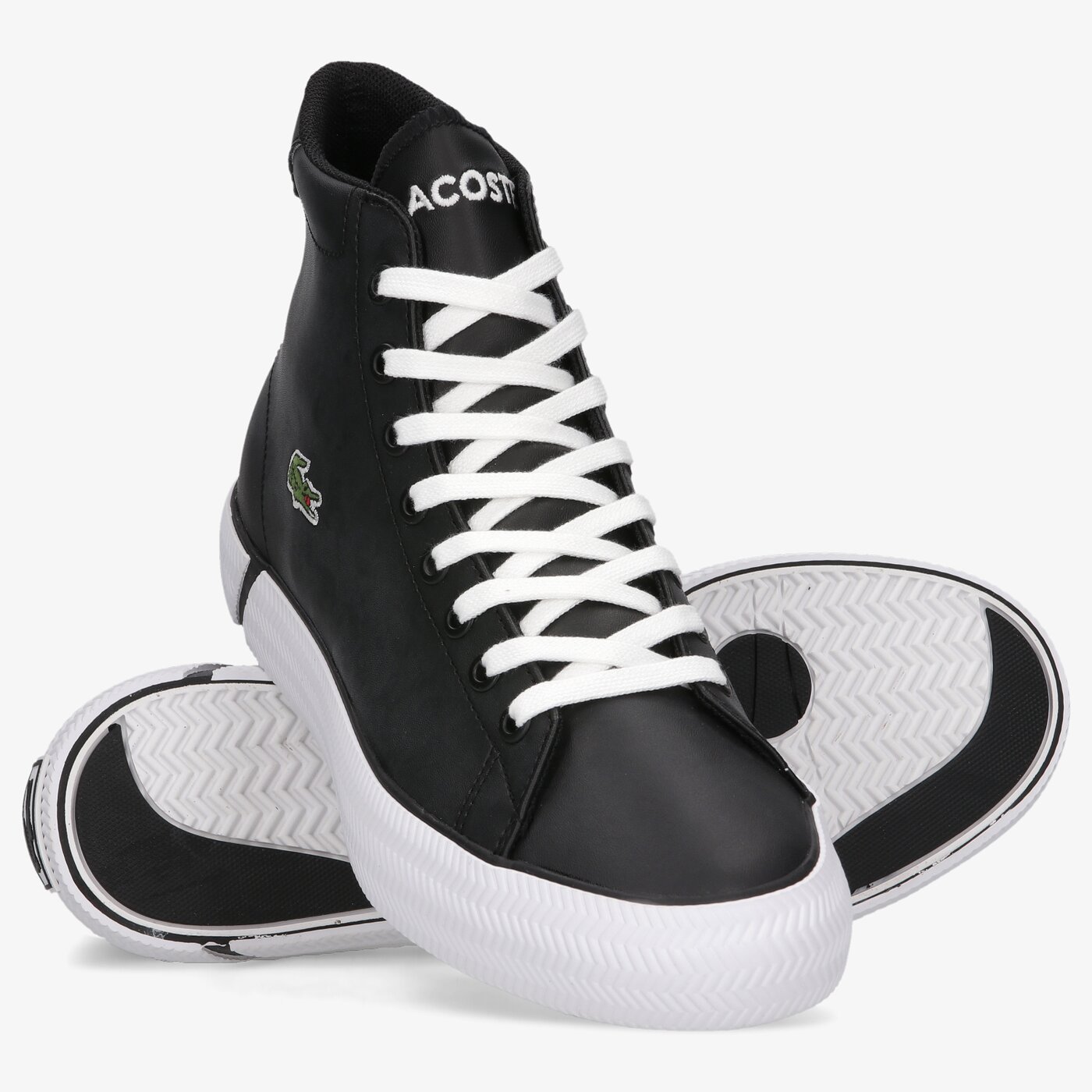 Детски маратонки LACOSTE GRIPSHOT MID 0121 1 CUJ 742cuj0002312 цвят черен