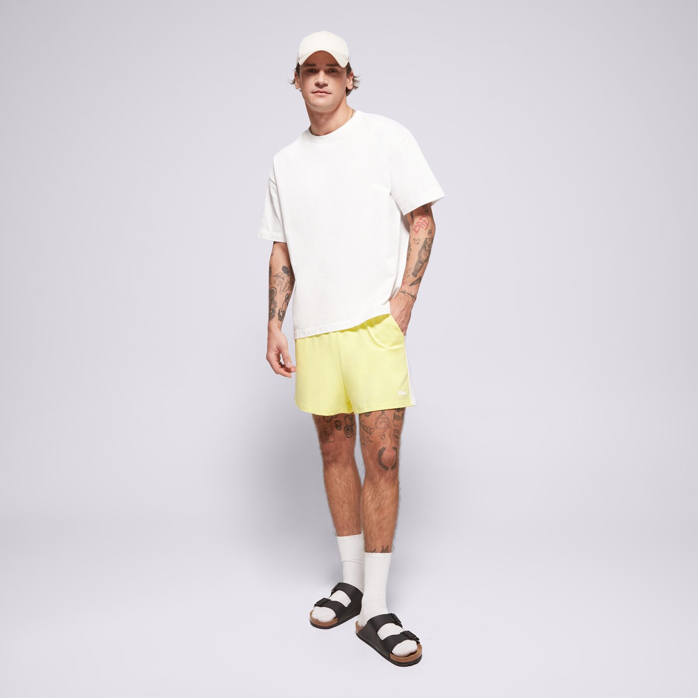 Дамски къси панталони FILA ШОРТИ BADU SHORTS 687493a469 цвят жълт