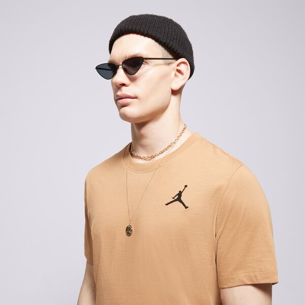 Мъжка тениска JORDAN ТЕНИСКА M J JUMPMAN EMB SS CREW dc7485-231 цвят кафяв