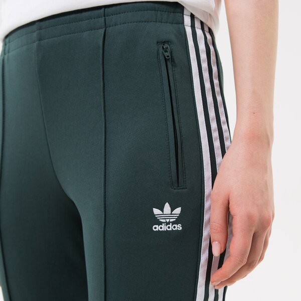 Дамски панталони ADIDAS ПАНТАЛОНИ SST PANTS PB hn5893 цвят зелен