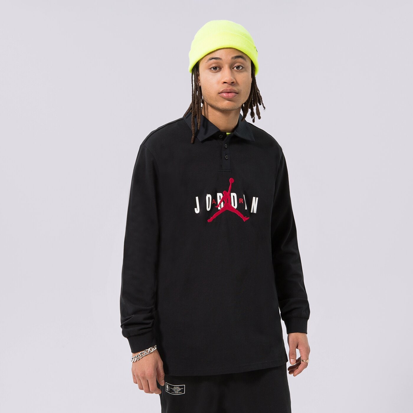 Мъжка тениска JORDAN ТЕНИСКА M J ESS RUGBY ТОП dv7654-010 цвят черен