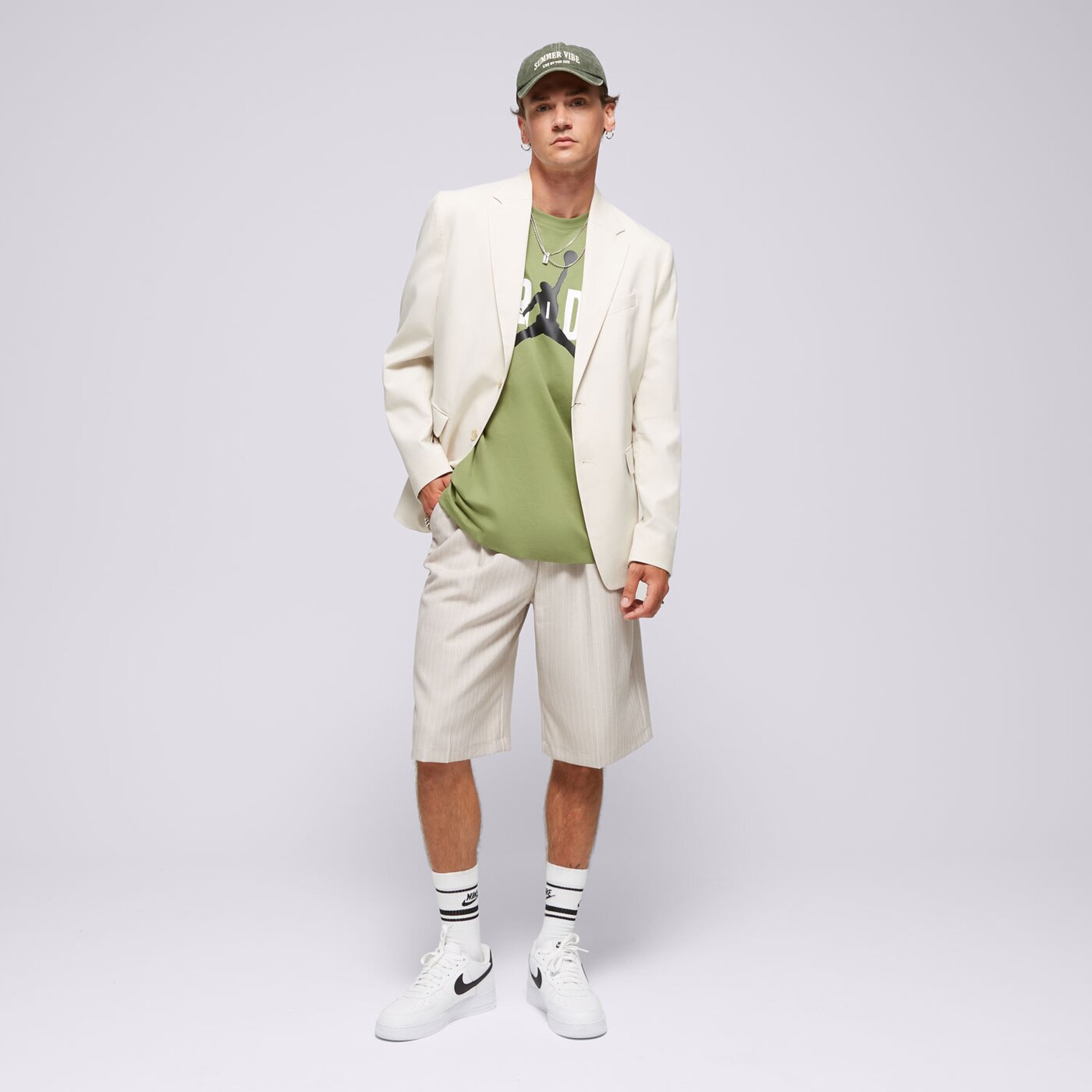 Мъжка тениска JORDAN ТЕНИСКА M J JD AIR STRETCH SS CREW dv1445-340 цвят зелен