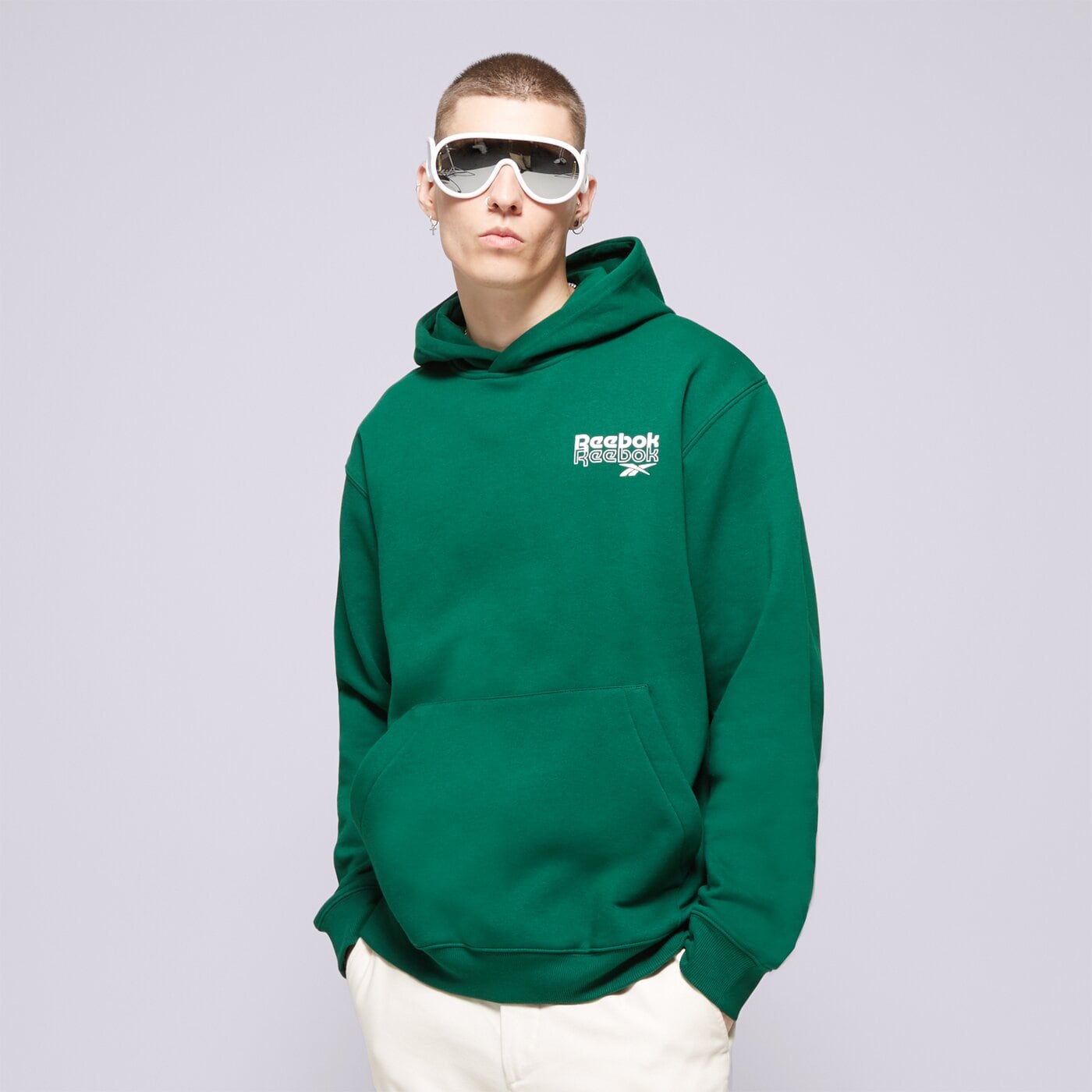 Мъжки суичър REEBOK СУИТЧЪР С КАЧУЛКА RI PROP OF RBK 100076388 цвят зелен