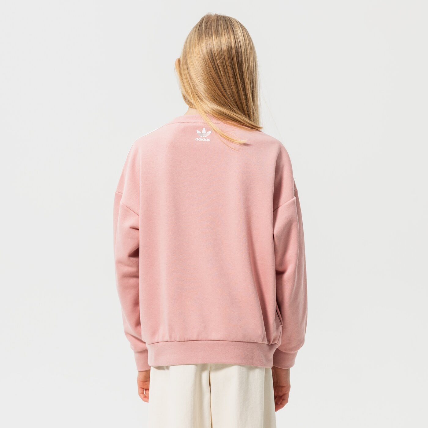 Детски суичър ADIDAS СУИТЧЪР CREW GIRL hc4559 цвят розов