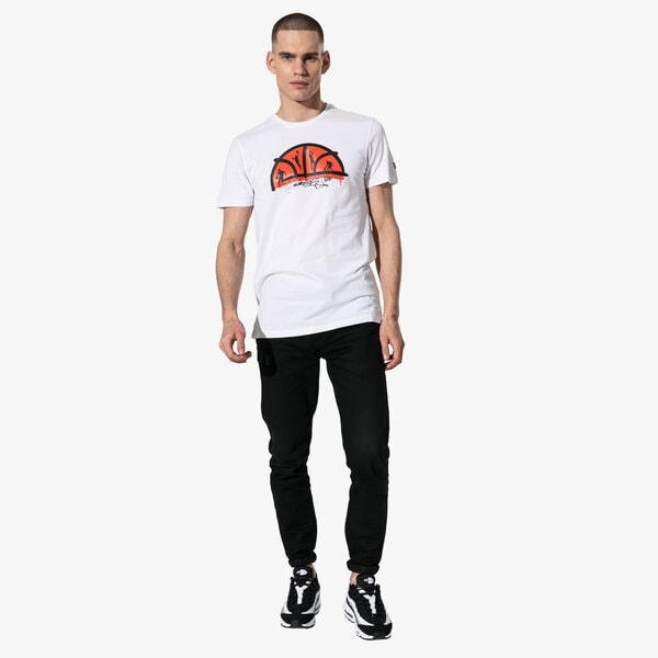 Мъжка тениска NEW ERA ТЕНИСКА SS NE BASKETBALL COURT 12052222 цвят бял