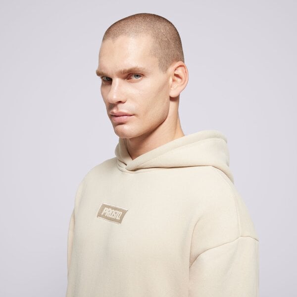 Мъжки суичър PROSTO СУИТЧЪР С КАЧУЛКА HOODIE BOXLEY BEIGE kl242mswe2033 цвят бежов