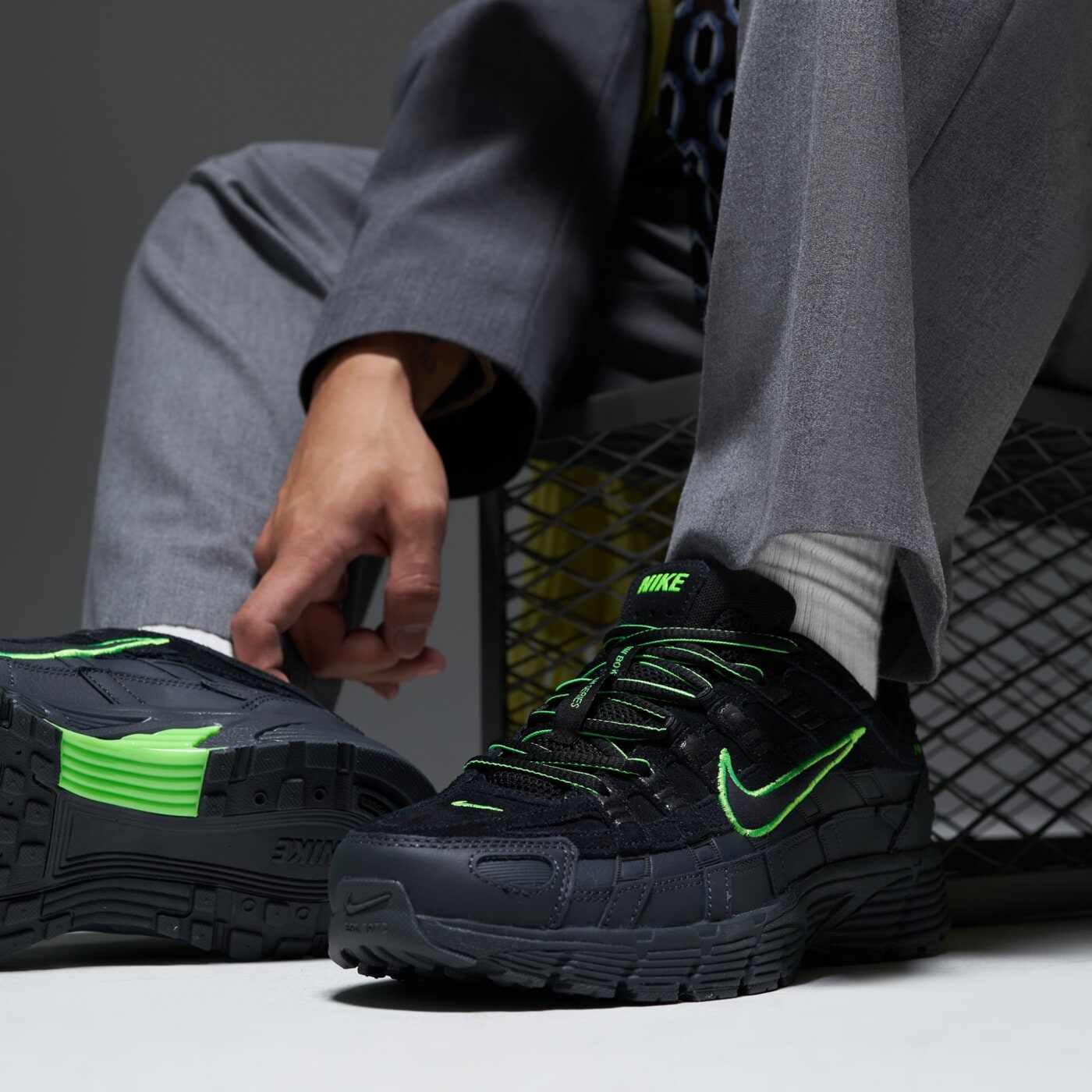 Мъжки маратонки NIKE P-6000 PRM if0668-003 цвят черен