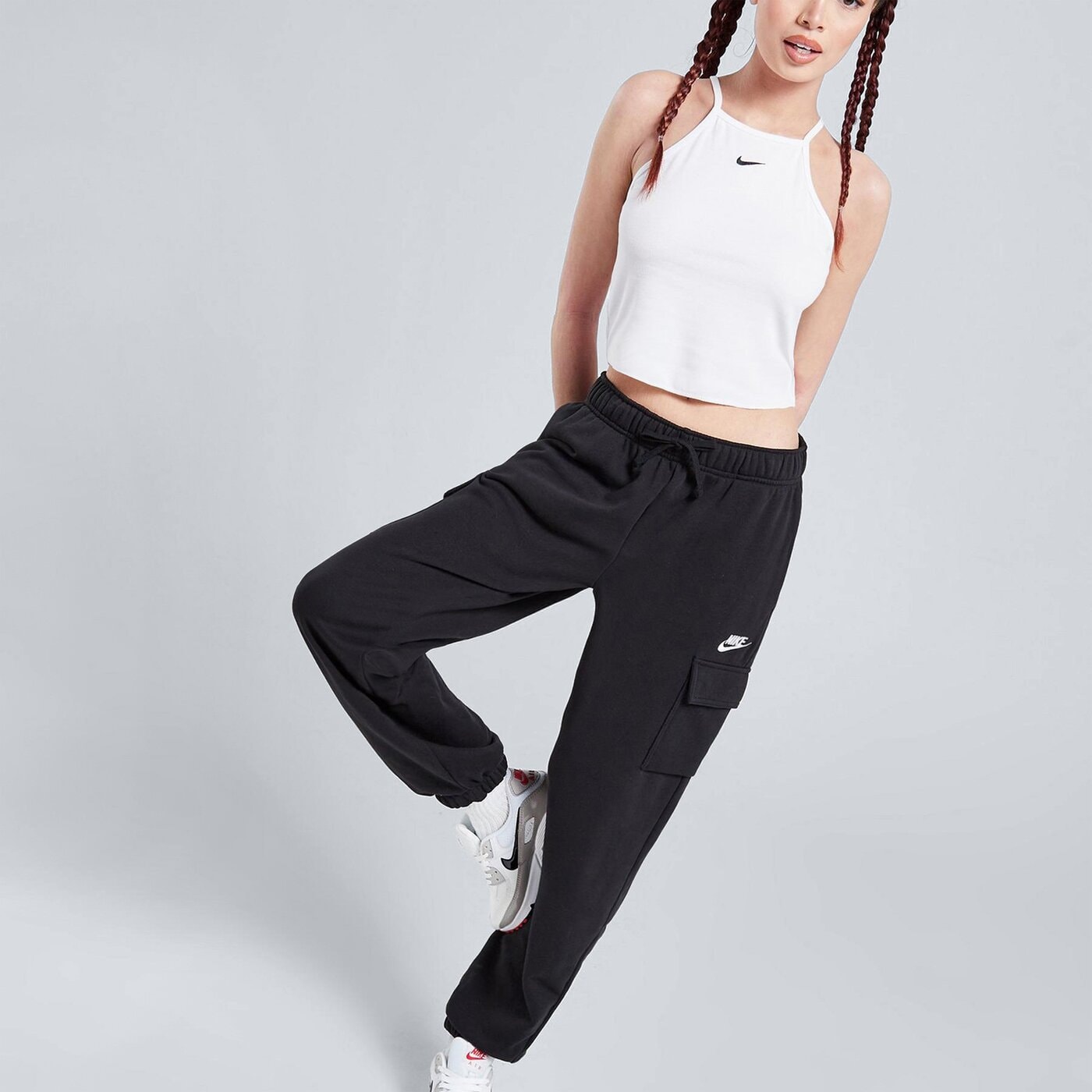 Дамска тениска NIKE ТЕНИСКА W NSW ESSNTL RIB CAMI ПОТНИК TEE dv7960-100 цвят бял