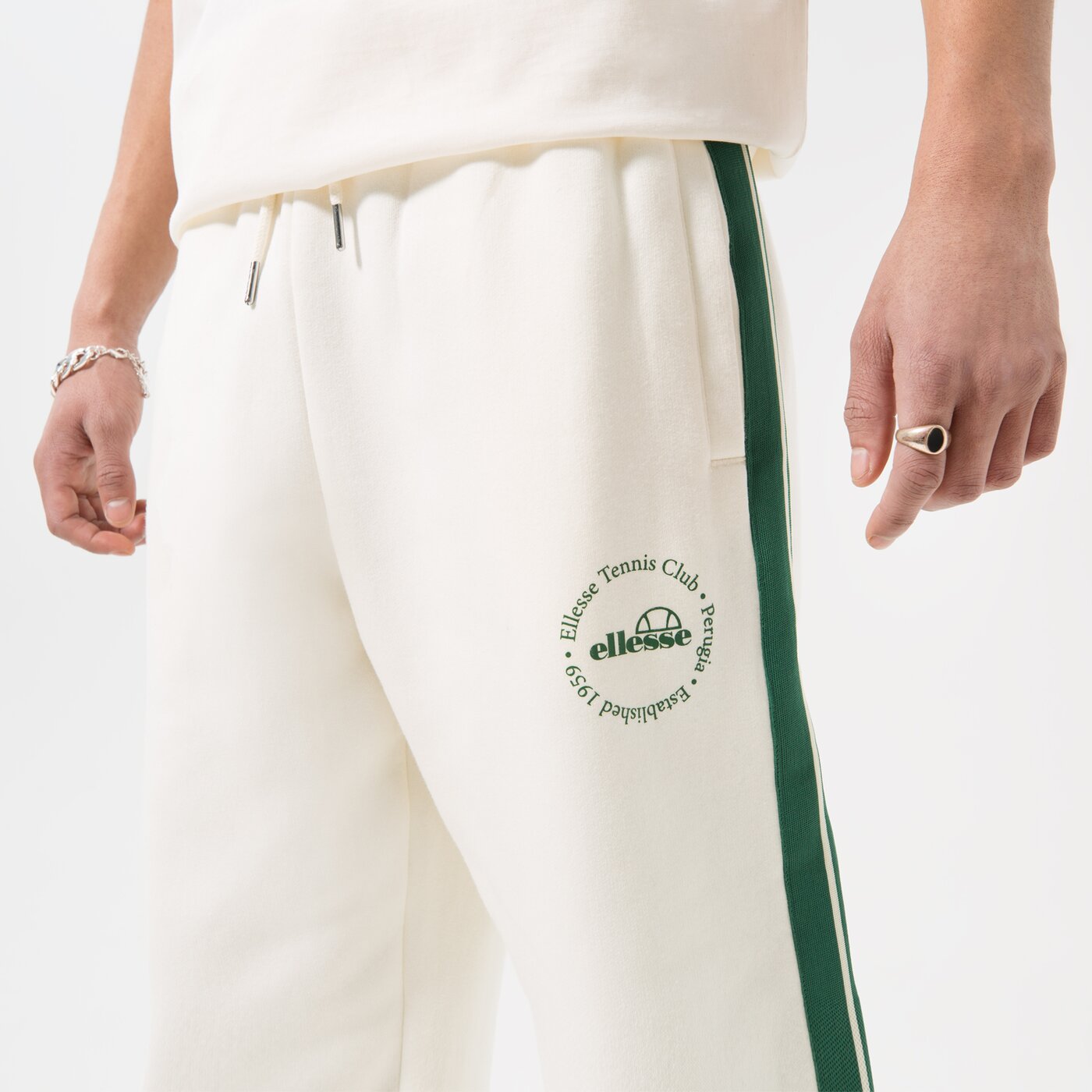 Дамски панталони ELLESSE ПАНТАЛОНИ AIRLA JOG PANT OFF WHT sgr17622904 цвят бял