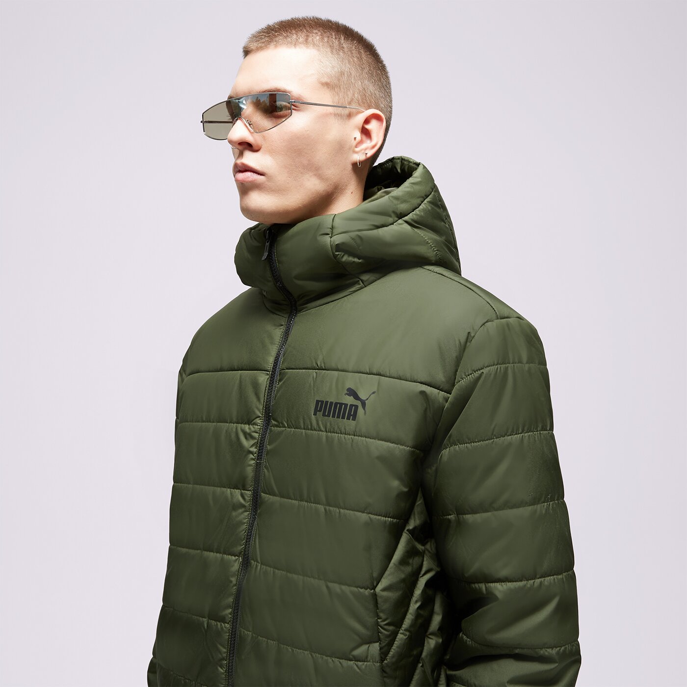 Мъжко зимно яке PUMA ЯКЕ ЗИМНО ESS HOODED PADDED 84893831 цвят зелен