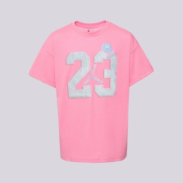 Детска тениска JORDAN ТЕНИСКА JDG BLUE JEANS & BLING SS TEE GIRL 45f216-afd цвят розов