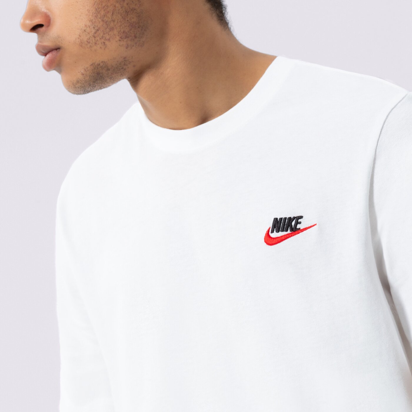 Мъжка тениска NIKE ТЕНИСКА SPORTSWEAR CLUB FLEECE ar4997-100 цвят бял