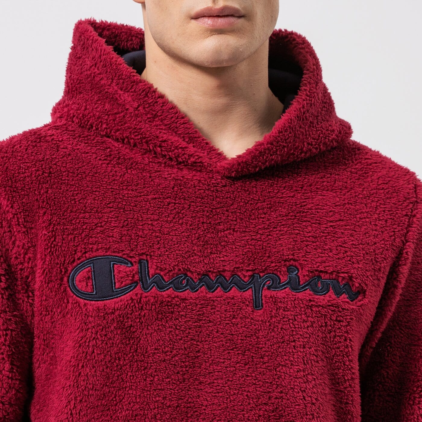 Мъжки суичър CHAMPION СУИТЧЪР С КАЧУЛКА HOODED ТОП 214973vs516 цвят бордо