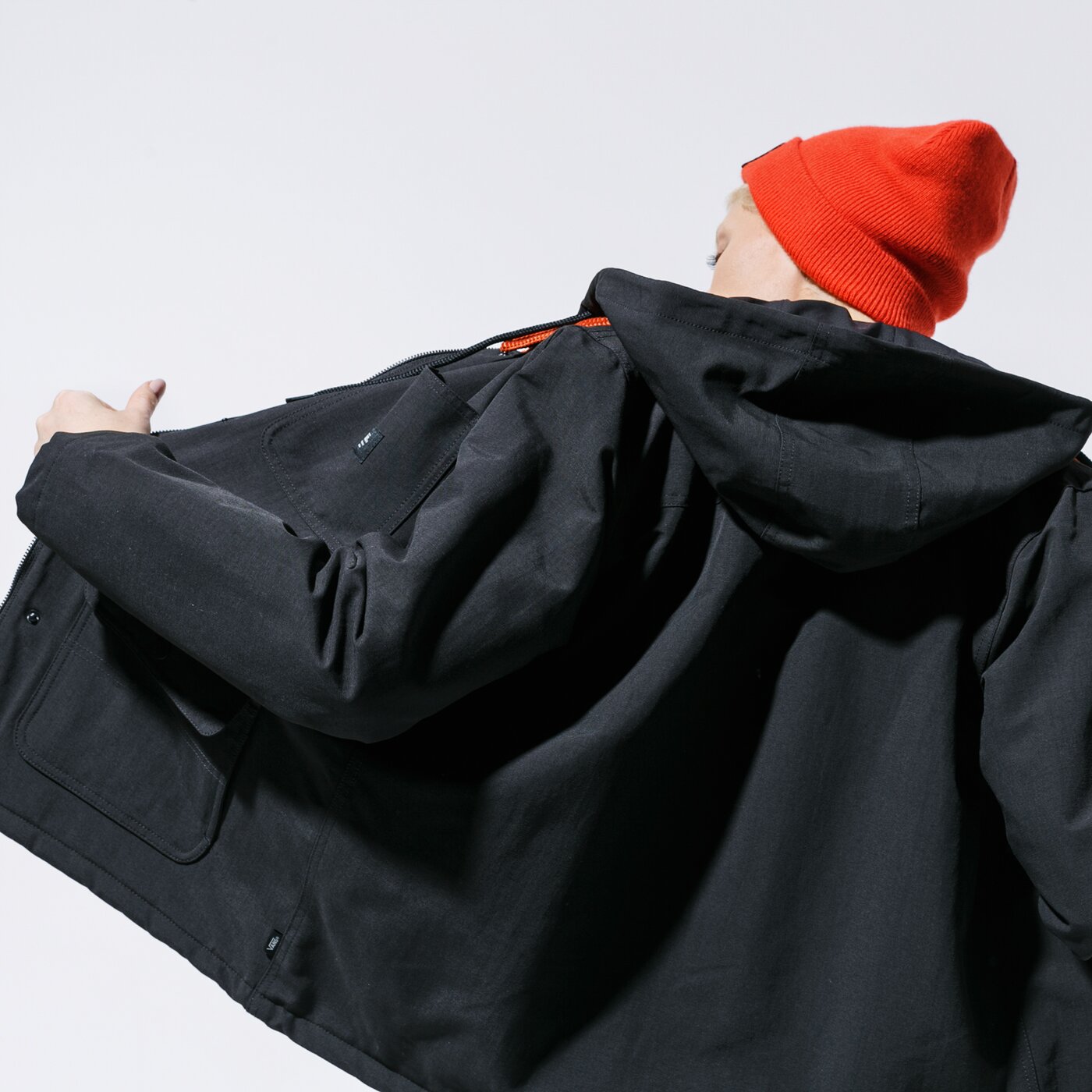 Дамско зимно яке VANS ЯКЕ DRILL CHORE COAT MTE WMN vn0a4bfablk1 цвят черен