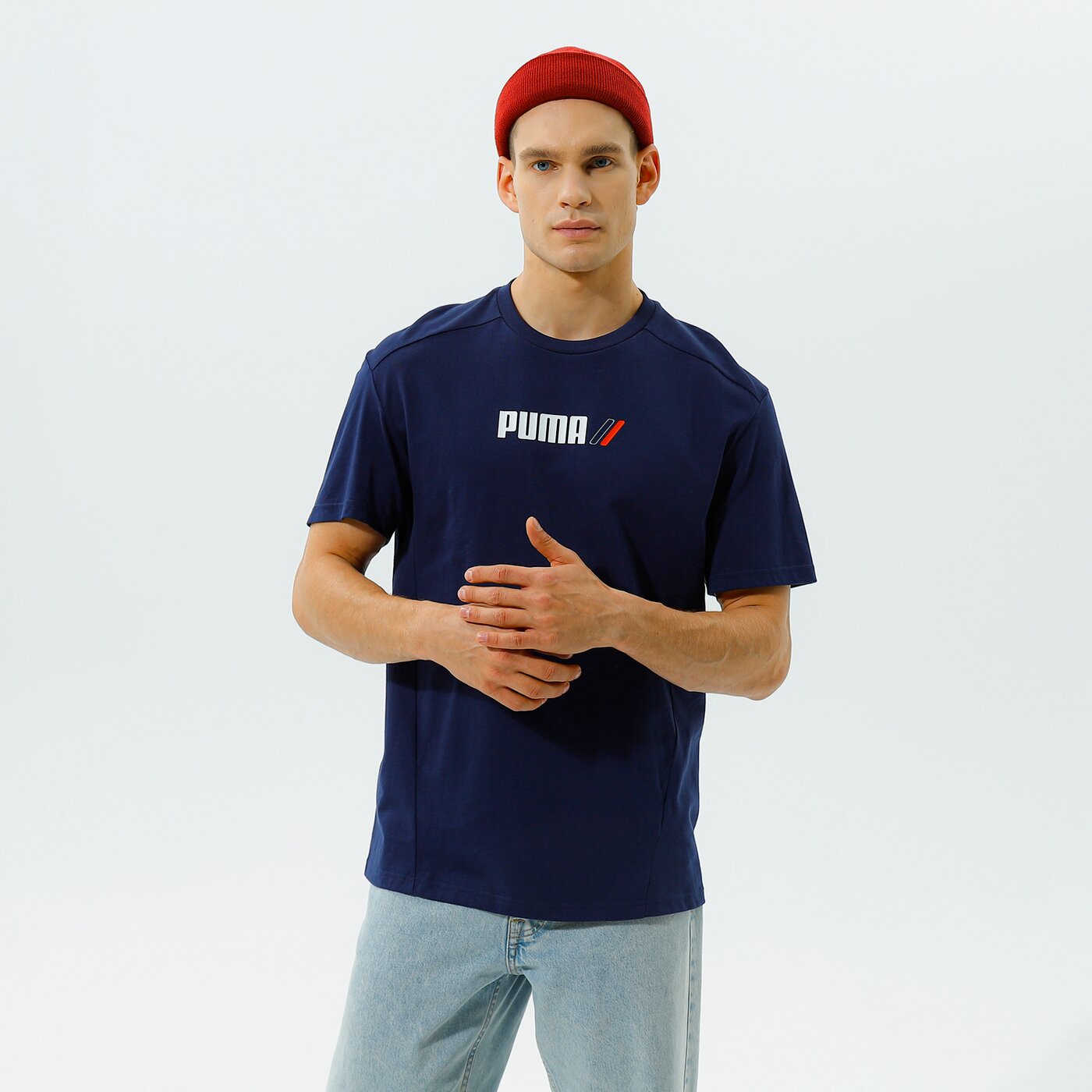 Мъжка тениска PUMA ТЕНИСКА RAD/CAL TEE - PEACOAT 58938506 цвят тъмносин
