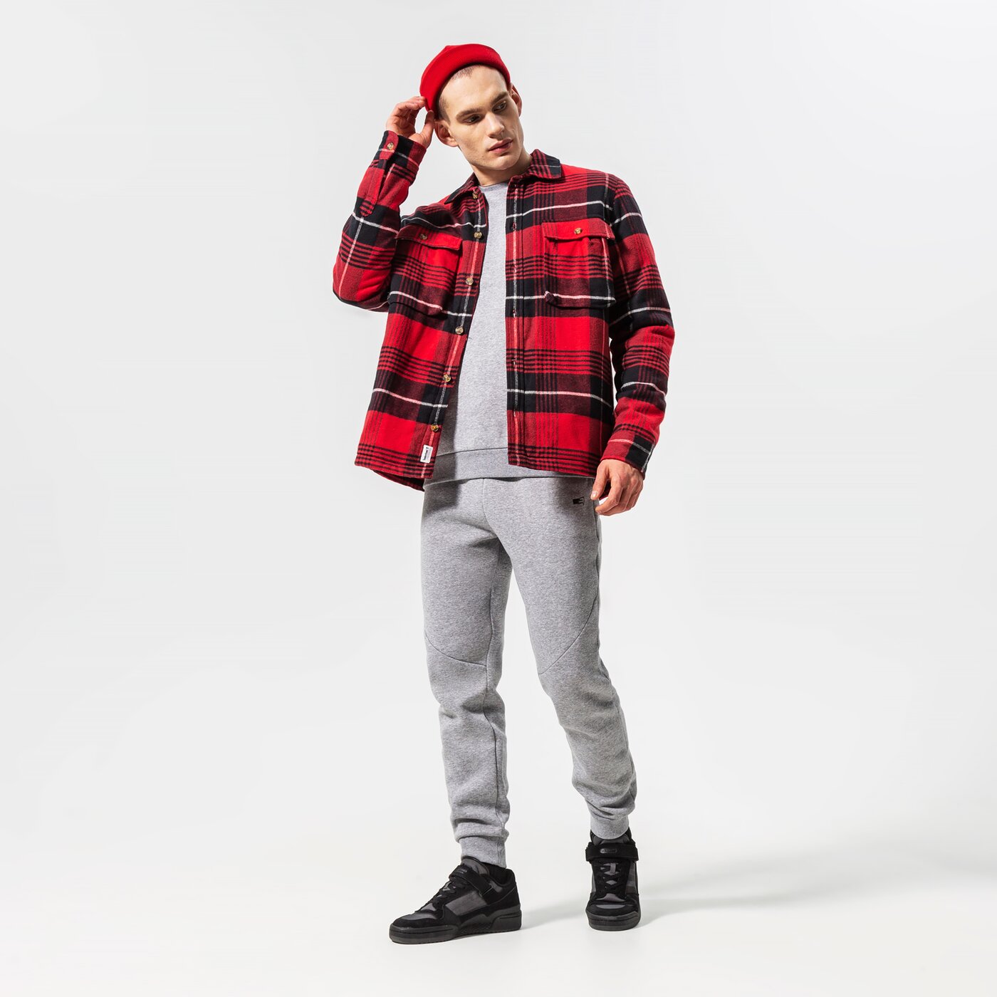 Мъжки панталони CONFRONT ESSENTIAL PANTS cf122spm90002 цвят сив