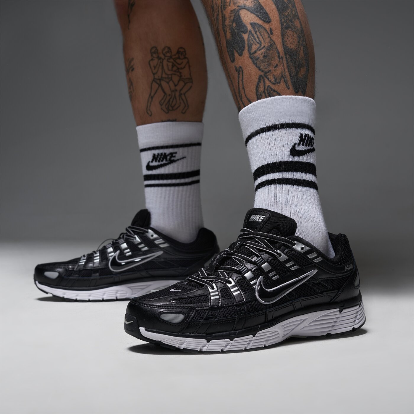 Мъжки маратонки NIKE P-6000 cd6404-026 цвят черен